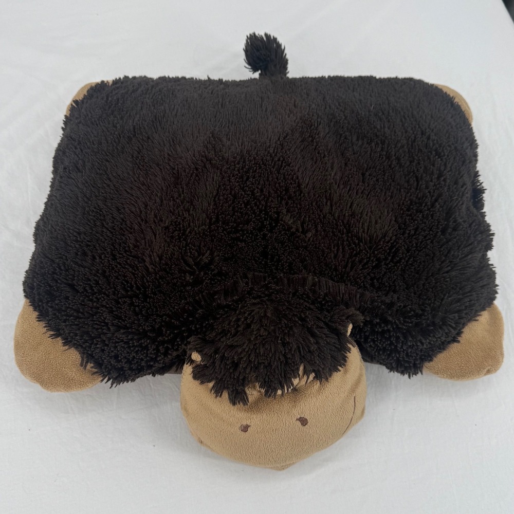 Pillow Pets Monkey Stuffed Animal Travel Pillow 18" Convertible Plush Cuddle Toy